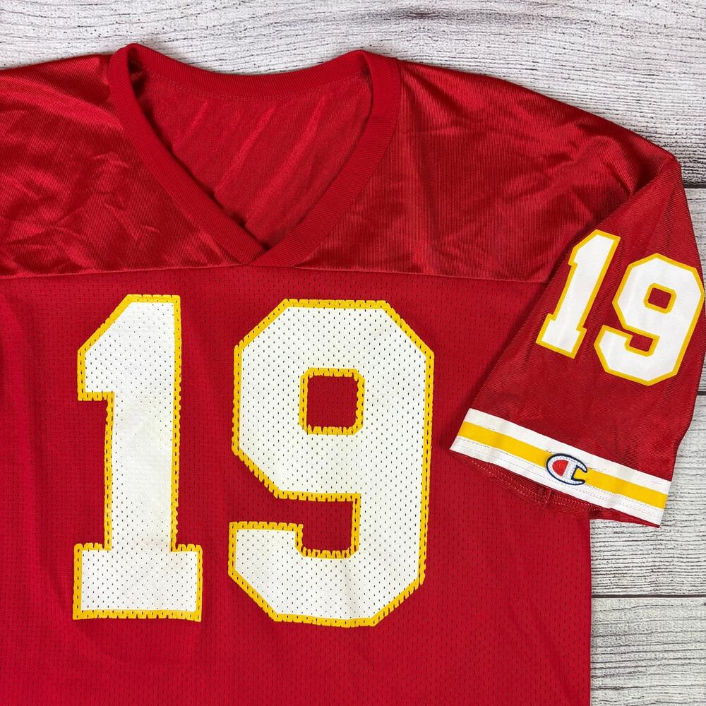 Vintage 1990s Champion Kansas City Chiefs Joe Montana Football Jersey